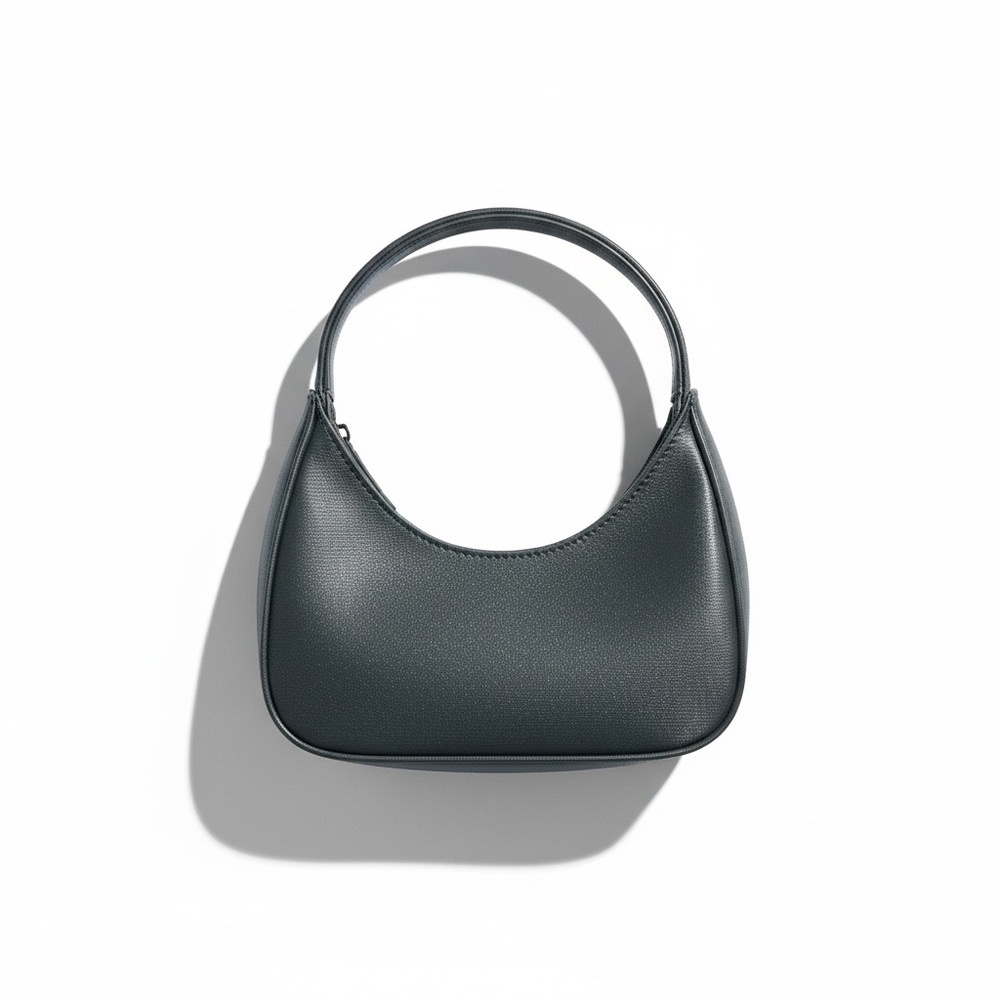 Elegant Metallic dark gray  Women's Handbag
